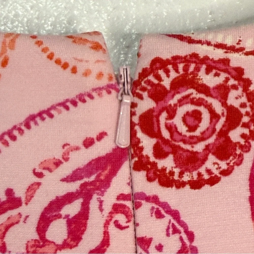 Lands’ End Pink Paisley Sleeveless Dress, Sz 10. - Picture 9 of 11